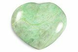 Polished Garnierite Heart - Madagascar #246688-1